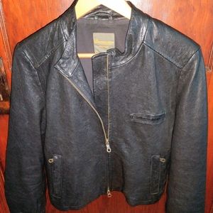 Vintage black leather jacket